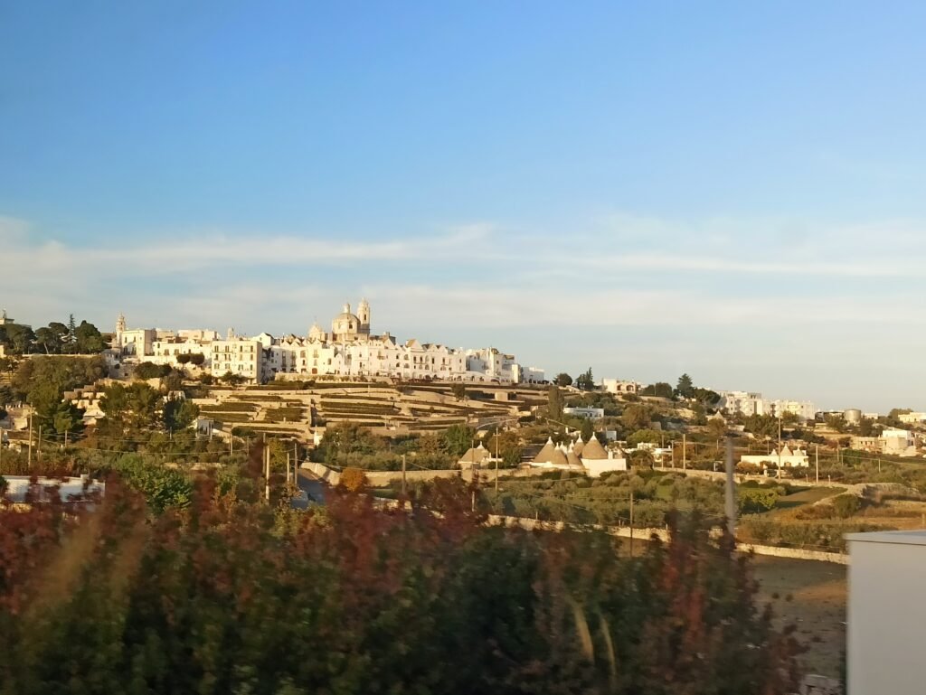 Ostuni, Puglia view from the train